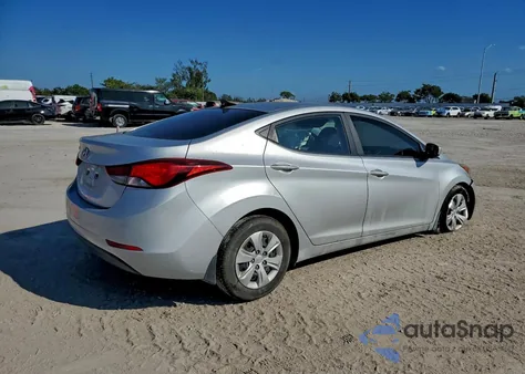 2016 Hyundai Elantra Se from USA, damaged, VIN 5NPDH4AE4GH734066